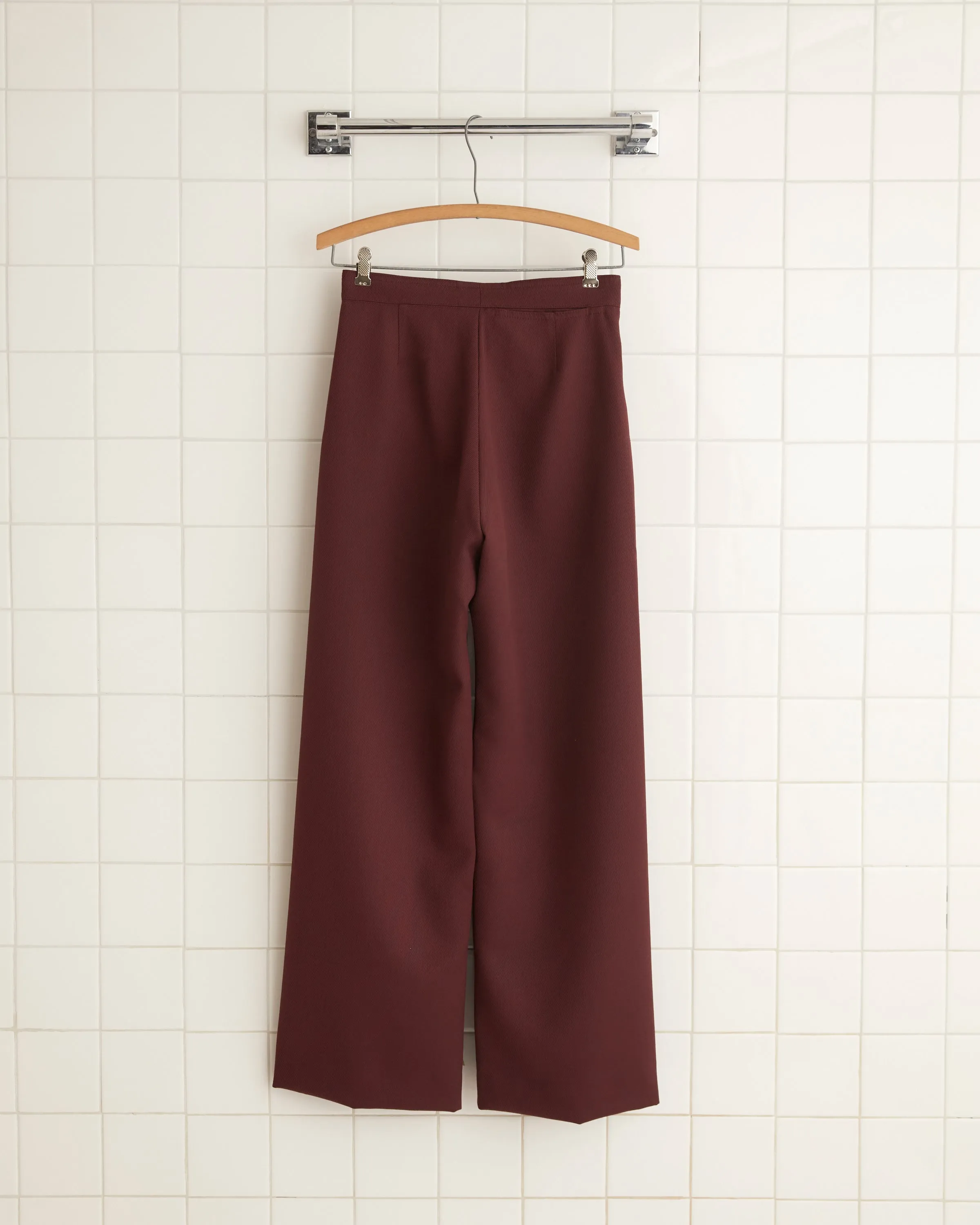 Riding Twill Sailor Trousers - Burgundy