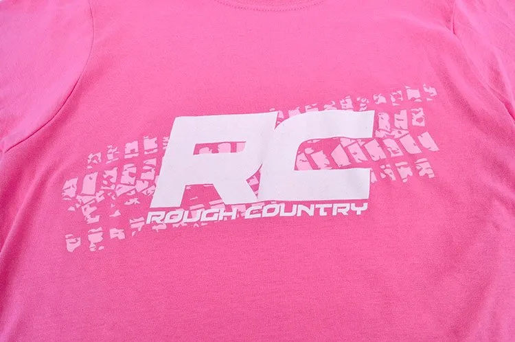 Rough Country T-Shirt - Women Fts Fit - Pink - Size L