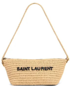 Saint Laurent   Tuc raffia effect crossbody bag 