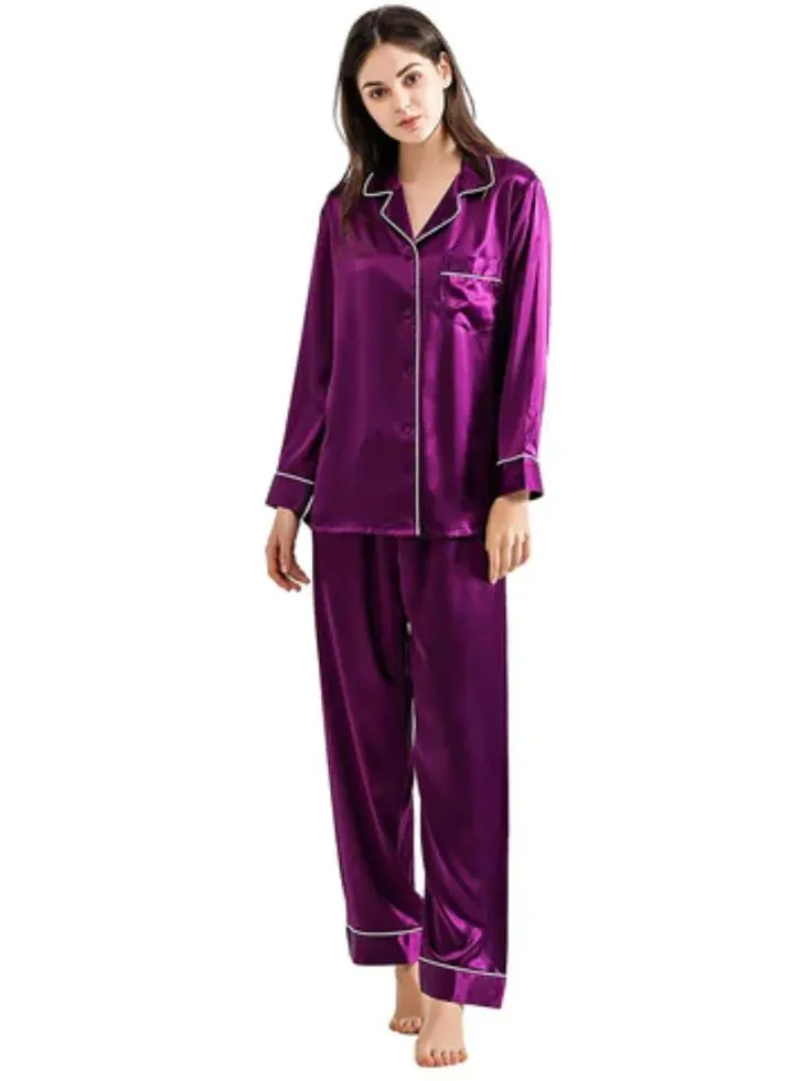 SGW-Silk PJ Set - Purple