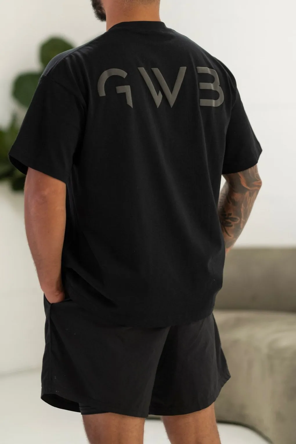 Short-sleeve GWB T-shirt in Black