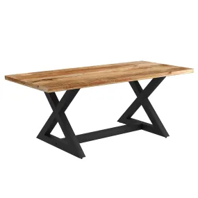 Square Dining Table Zax Solid Wood