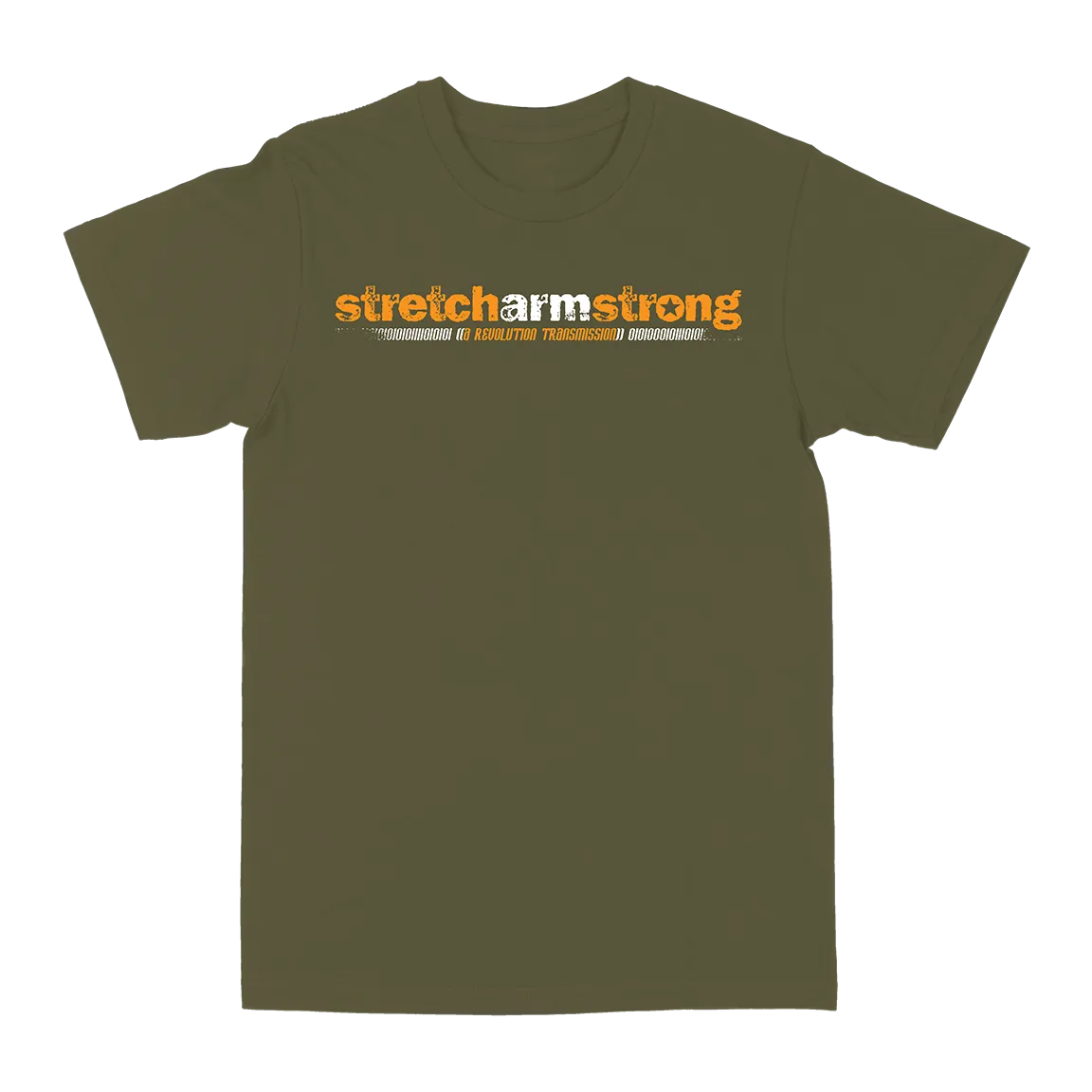 Stretch Arm Strong "Transmission Demolition" Military Green T-Shirt