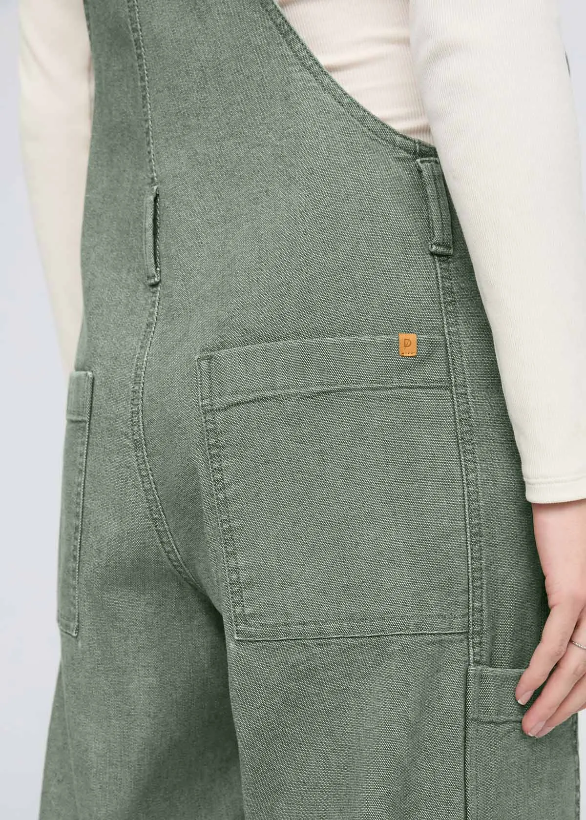 Stretch Canvas Overall - Pine