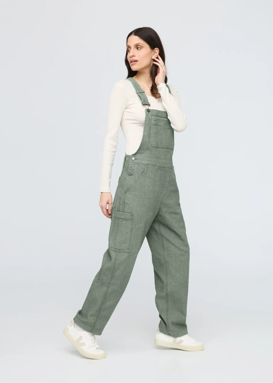 Stretch Canvas Overall - Pine