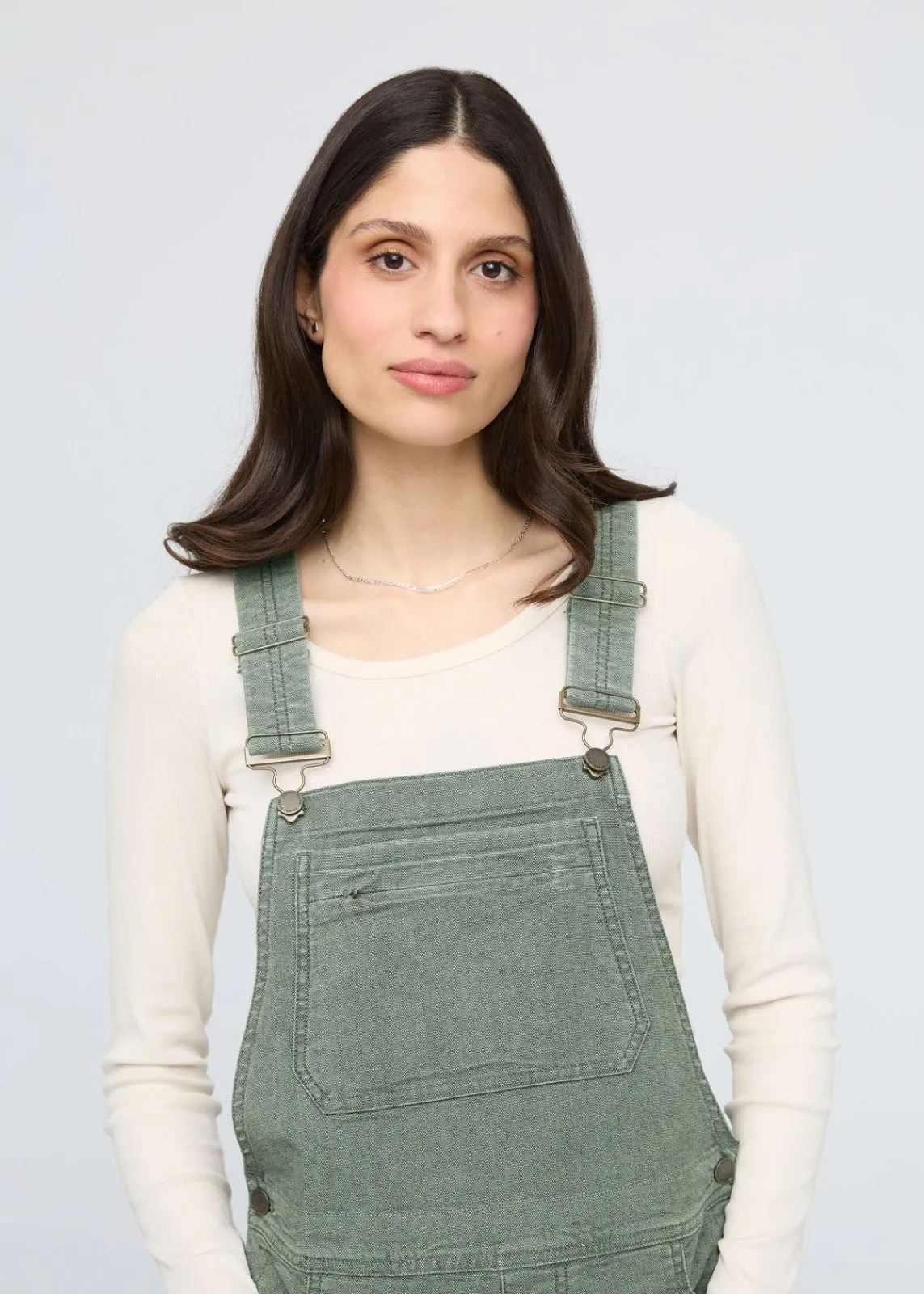 Stretch Canvas Overall - Pine