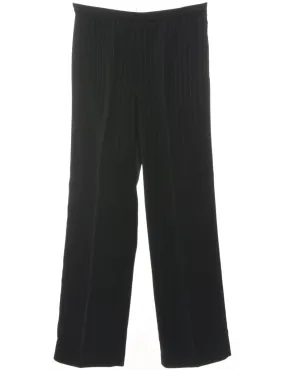 Striped Black Trousers - W29 L31