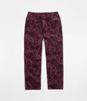 Stussy Side Piping Cord Trousers - Burgundy