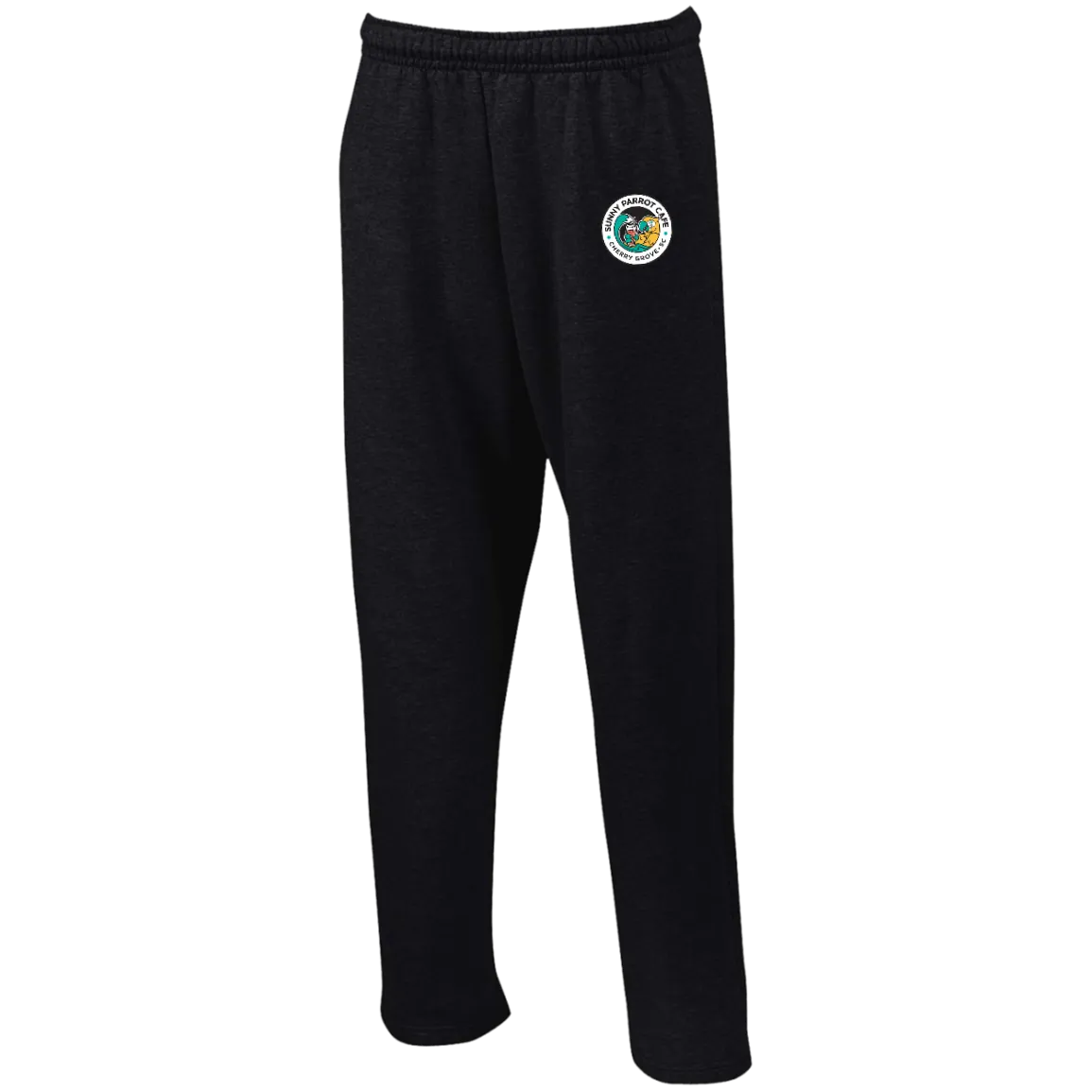 Sunny Parrot Open Bottom Sweatpants with Pockets