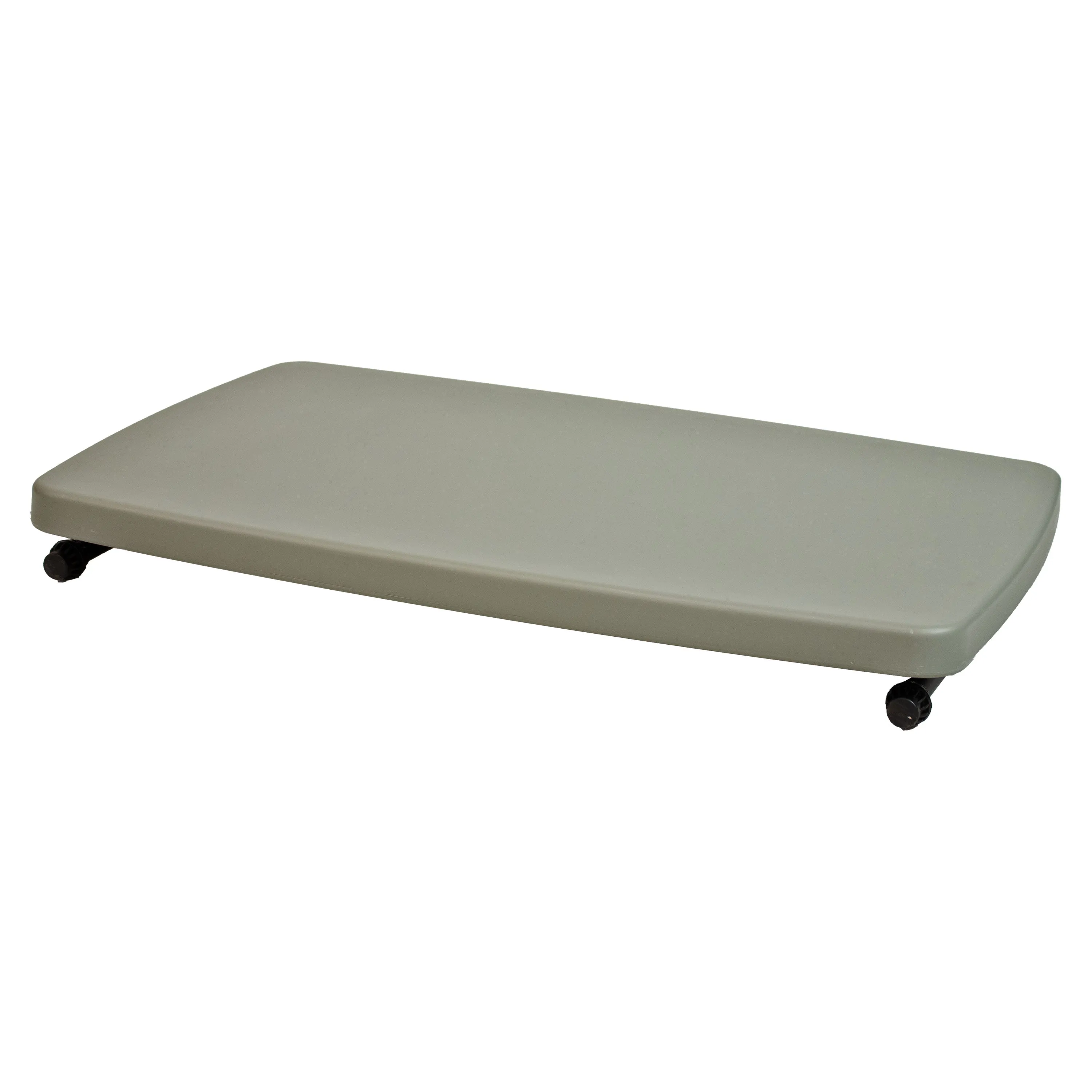 Sunnydaze Rectangular Adjustable Utility Table with Collapsible Legs - Gray