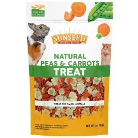 Sunseed Natural Peas & Carrots Small Animal Treat 3 oz.