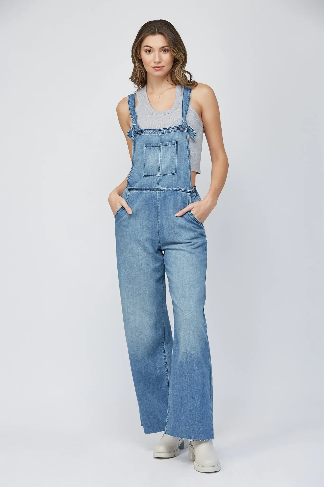 Super Soft Straight Overall, Denim