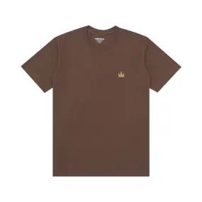 T-Shirt CROWN LOGO SS DARK BROWN