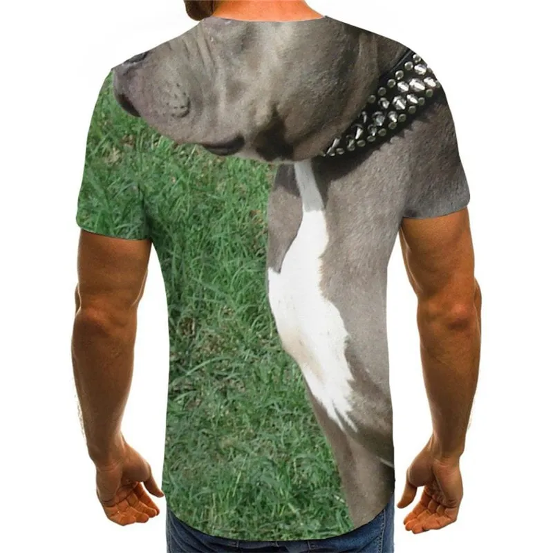 t shirts dog Puppy Cute animal Novelty 3D shirt men's art costume big Smart dogs Cool