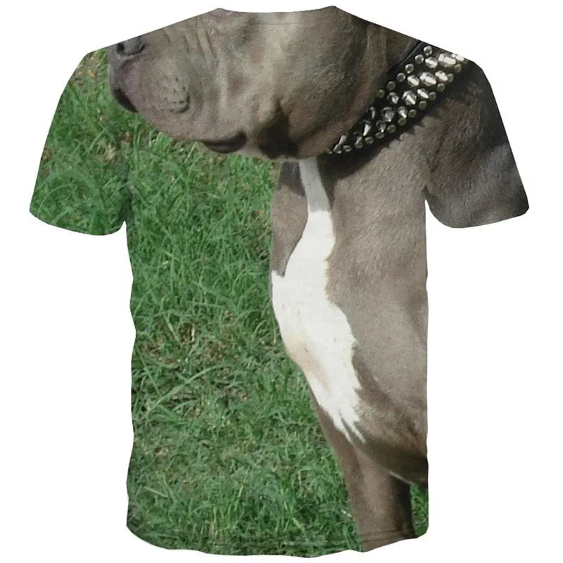 t shirts dog Puppy Cute animal Novelty 3D shirt men's art costume big Smart dogs Cool