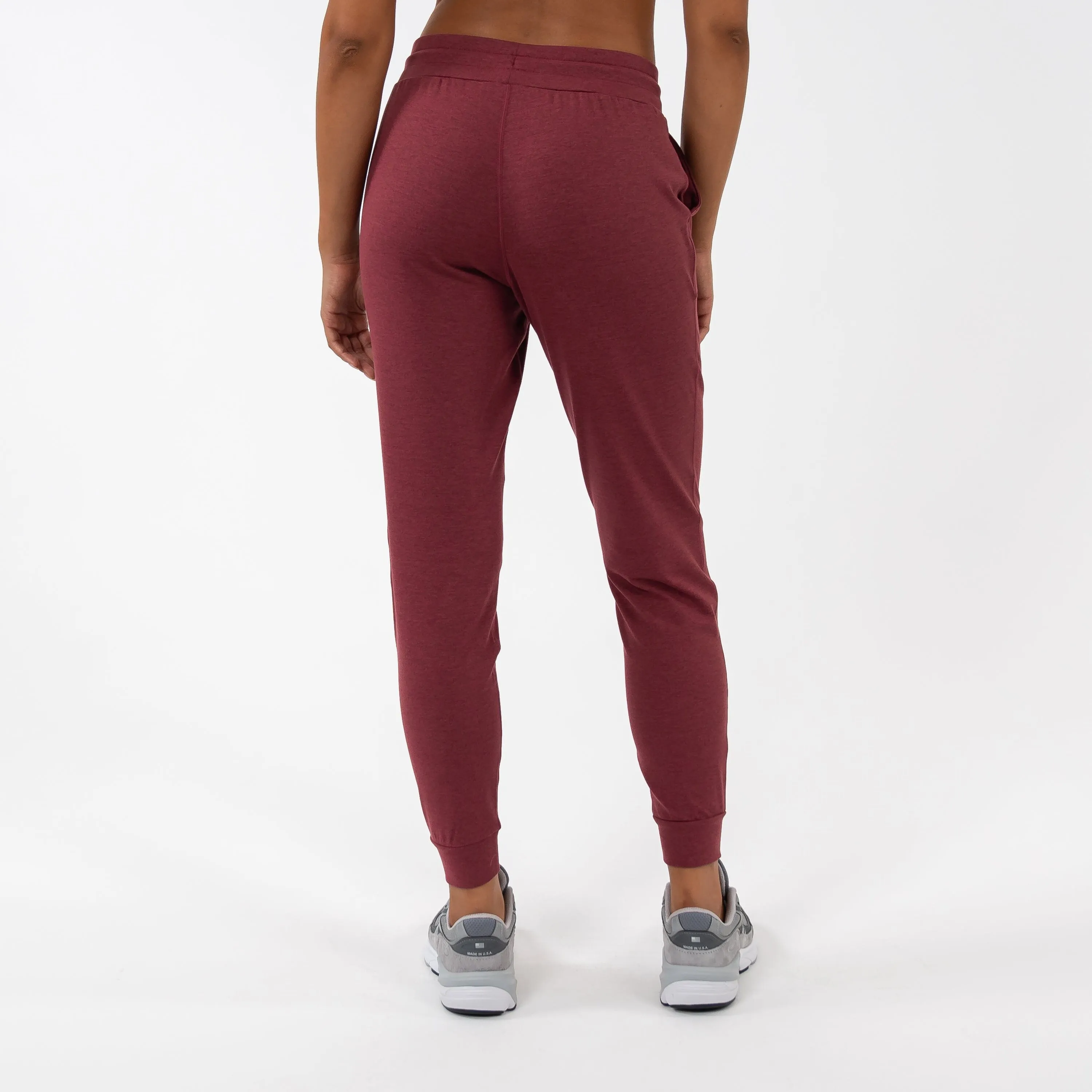 Tempo Performance Jogger | Heather - Red Card Red/Merlot