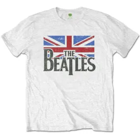 The Beatles Kids T-Shirt - Union Jack - White T-Shirt