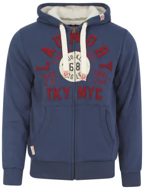 Tokyo Laundry Cottonwood blue hoodie