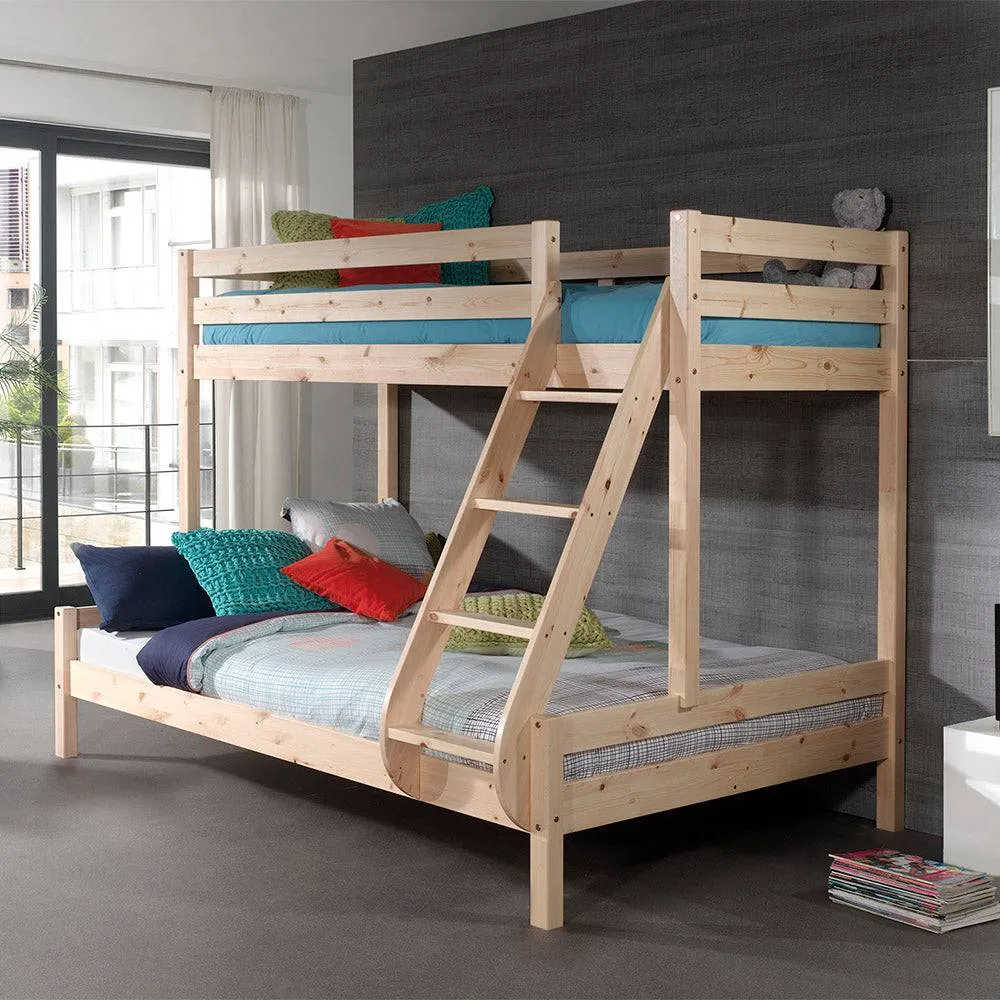 Triple 4ft6 Bunk Bed Natural by Vipack