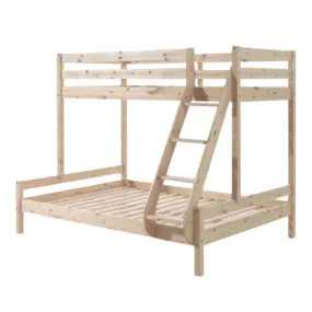 Triple 4ft6 Bunk Bed Natural by Vipack