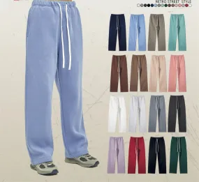 Unisex loose Winter wide leg pants Fleece joggers