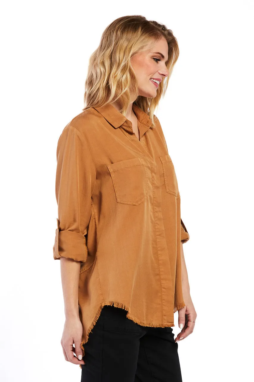 Velvet Heart Riley Roll Tab Sleeve Top