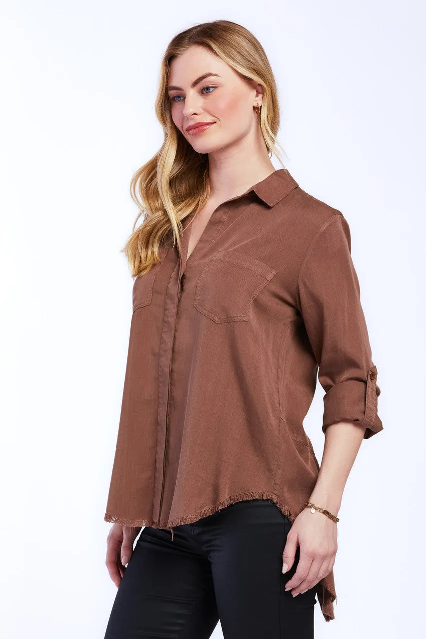 Velvet Heart Riley Roll Tab Sleeve Top