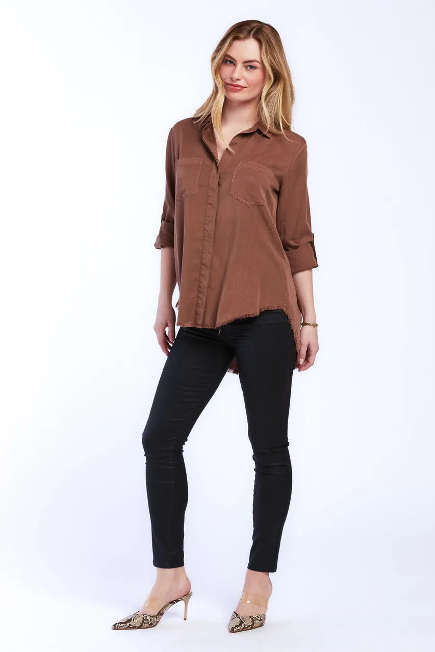 Velvet Heart Riley Roll Tab Sleeve Top