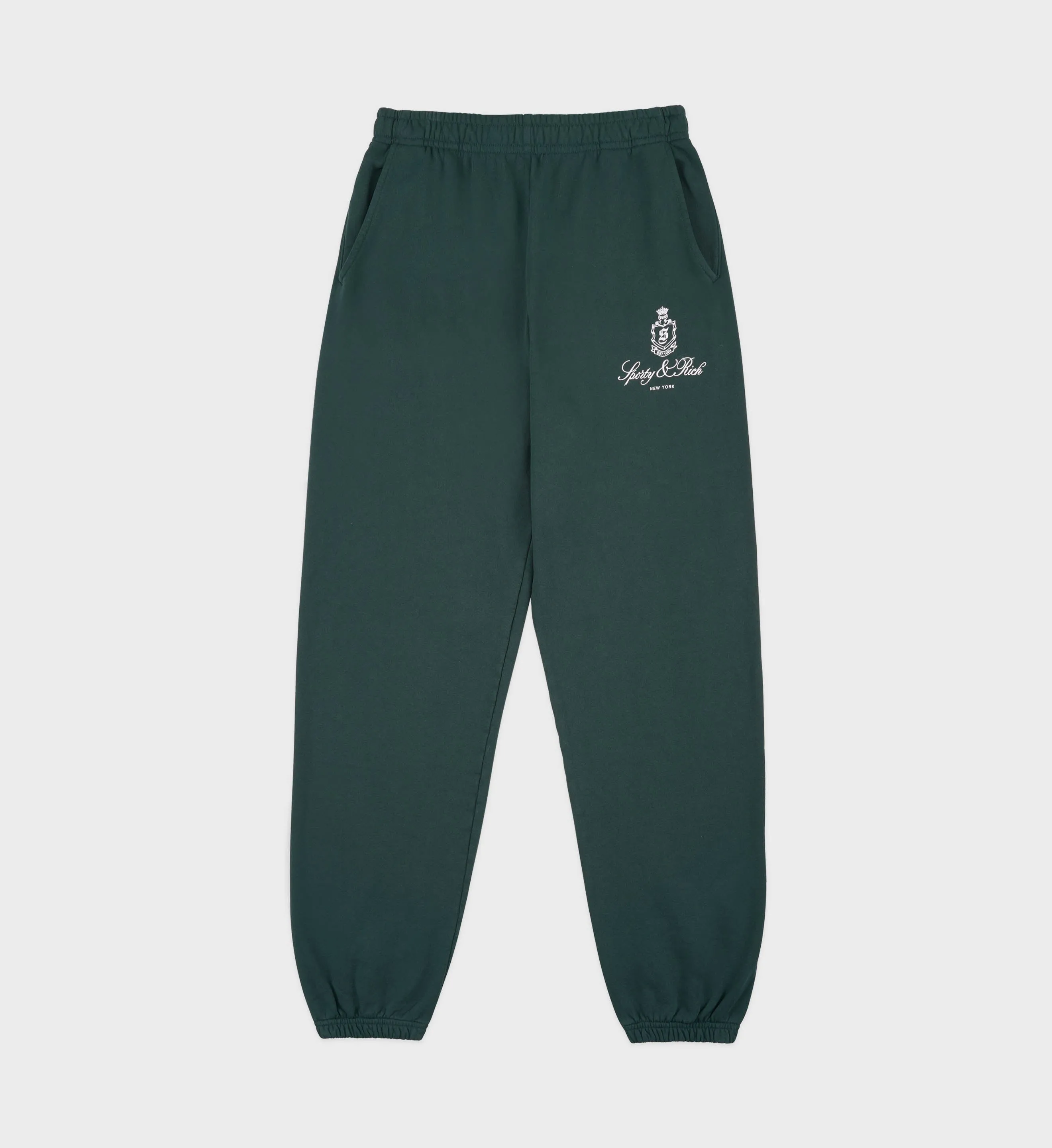 Vendome Sweatpant - Forest/White