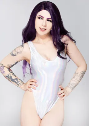 White Spectrum Holographic Bodysuit