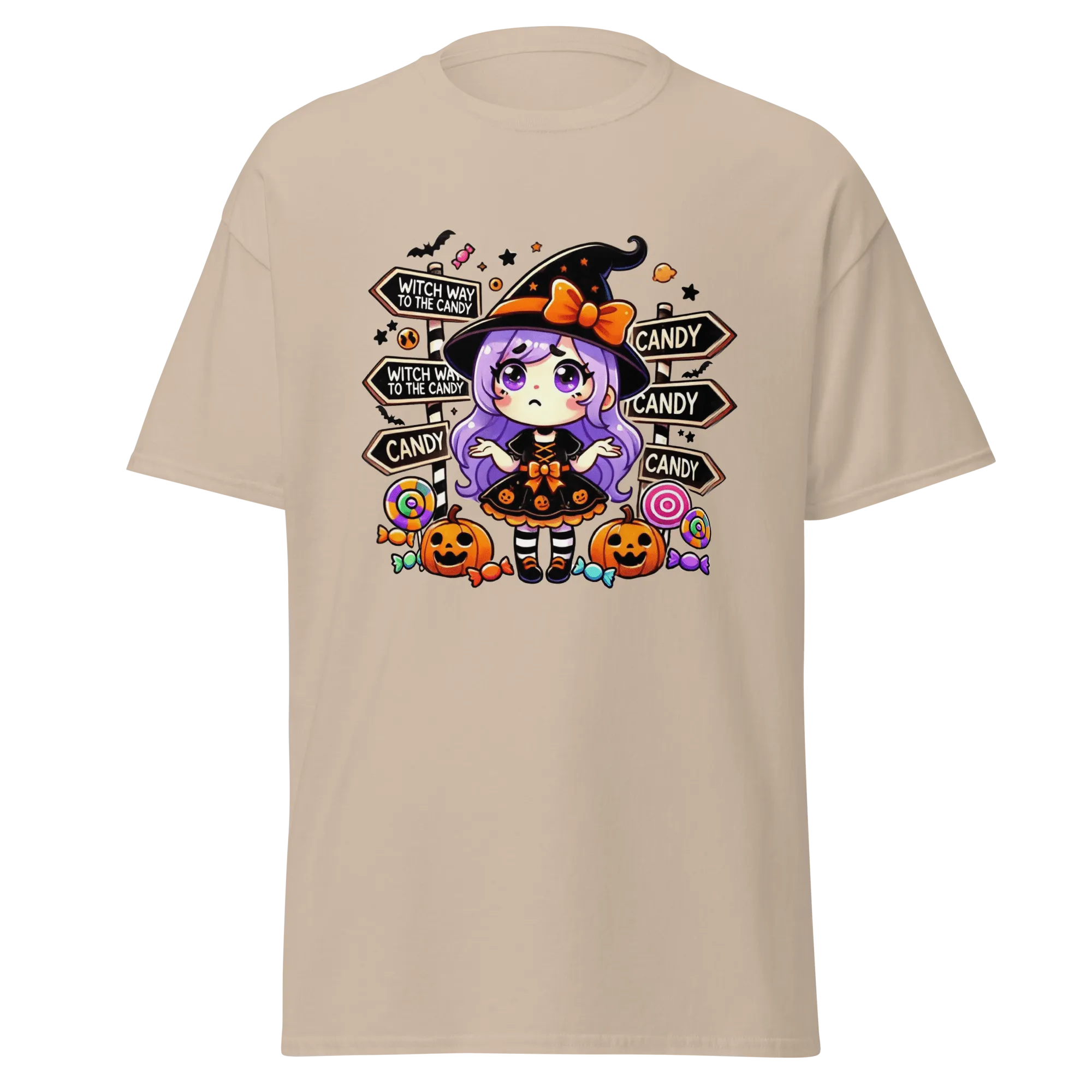 Witch Way To The Candy? - Halloween T-Shirt - Fun Halloween T-Shirt