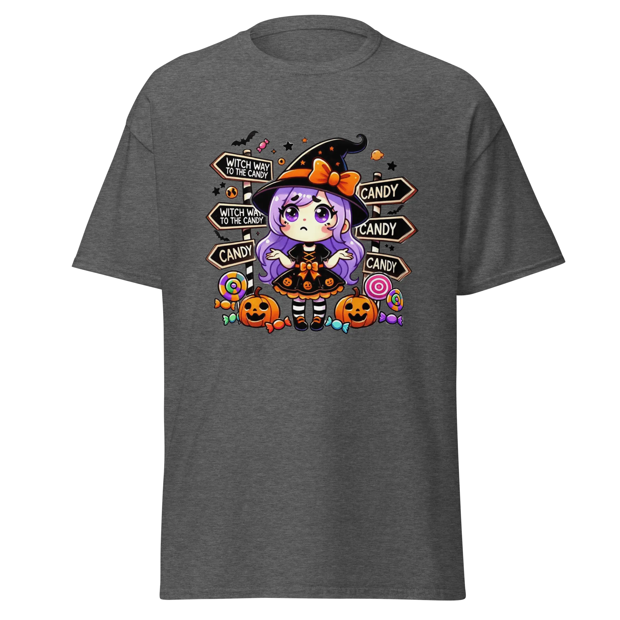 Witch Way To The Candy? - Halloween T-Shirt - Fun Halloween T-Shirt