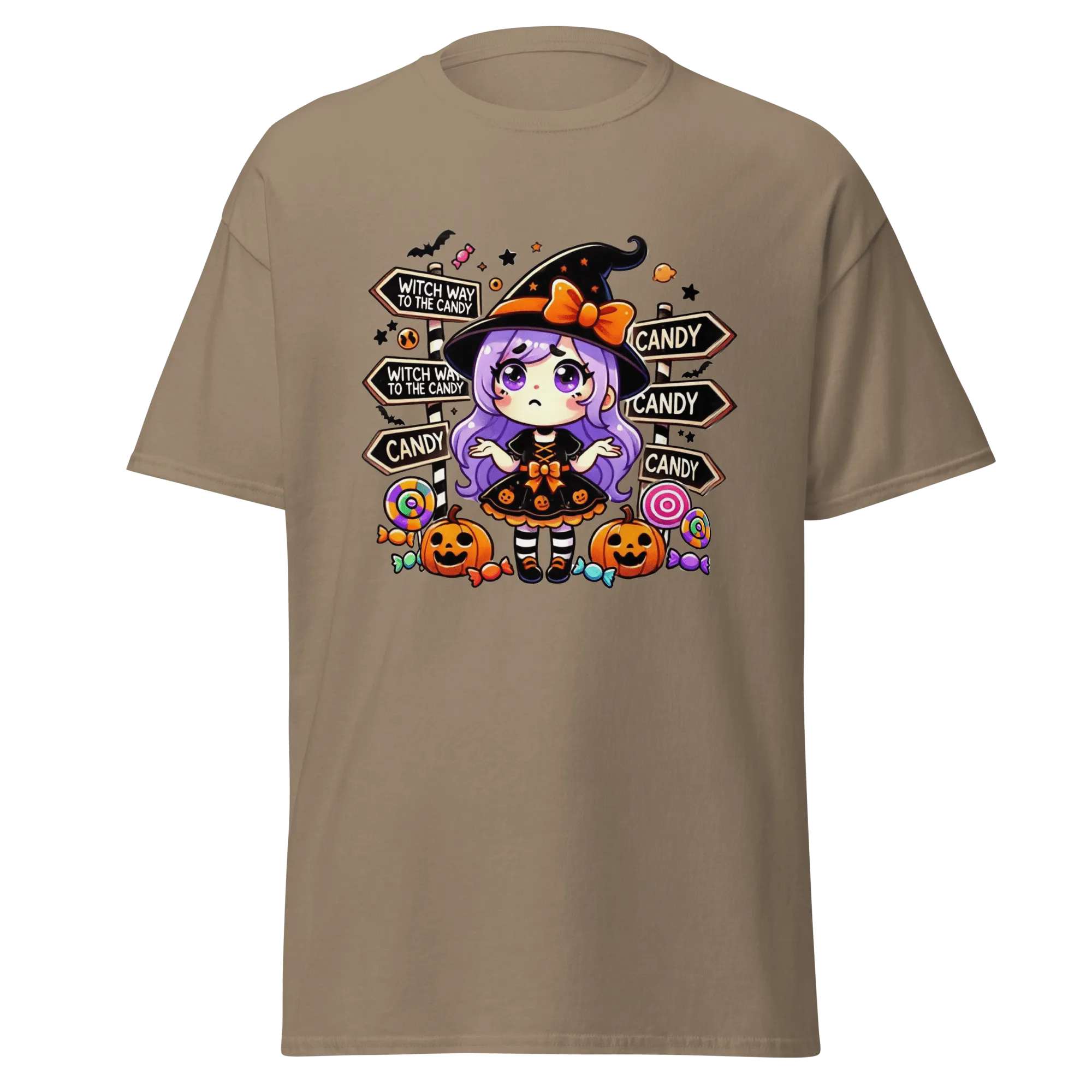 Witch Way To The Candy? - Halloween T-Shirt - Fun Halloween T-Shirt