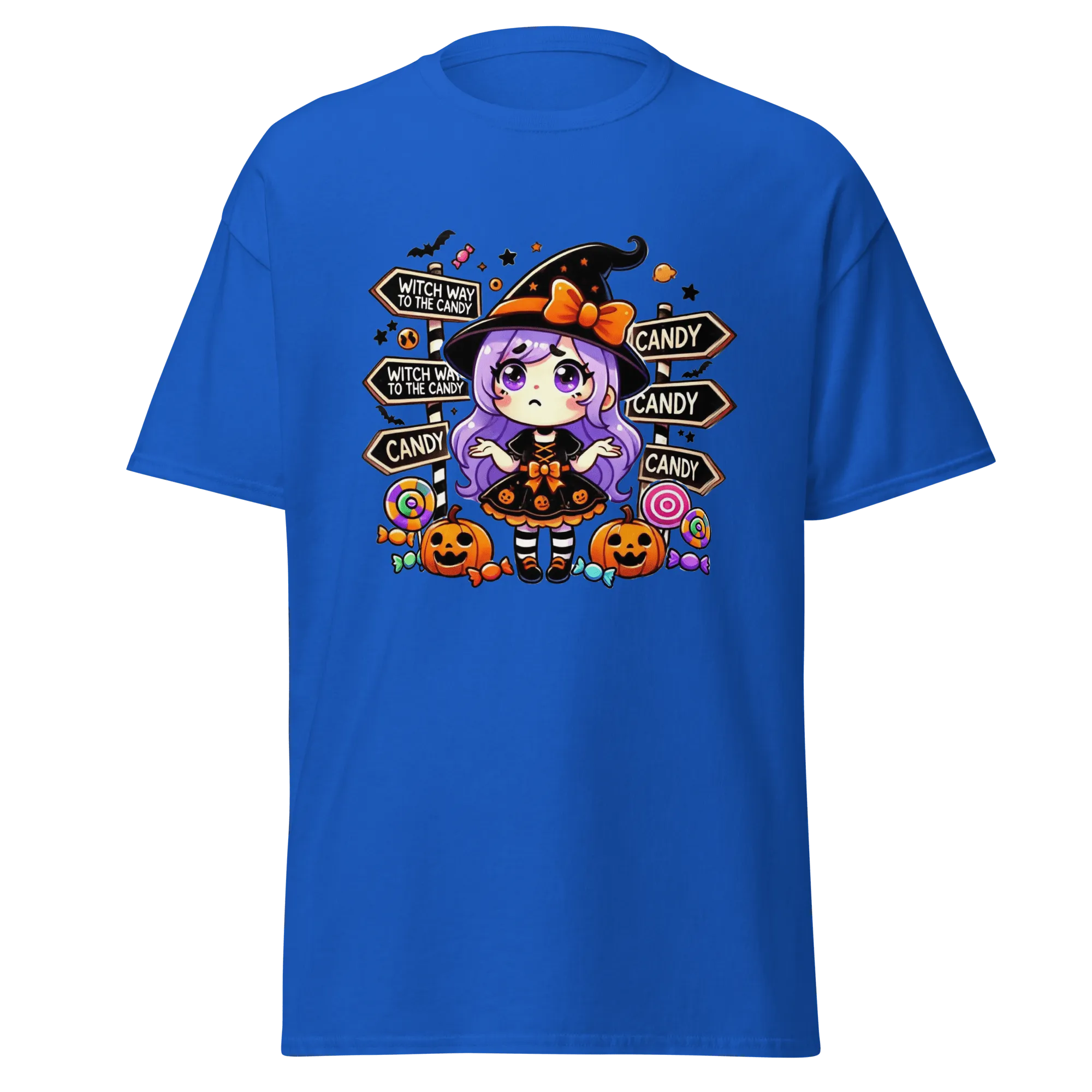 Witch Way To The Candy? - Halloween T-Shirt - Fun Halloween T-Shirt