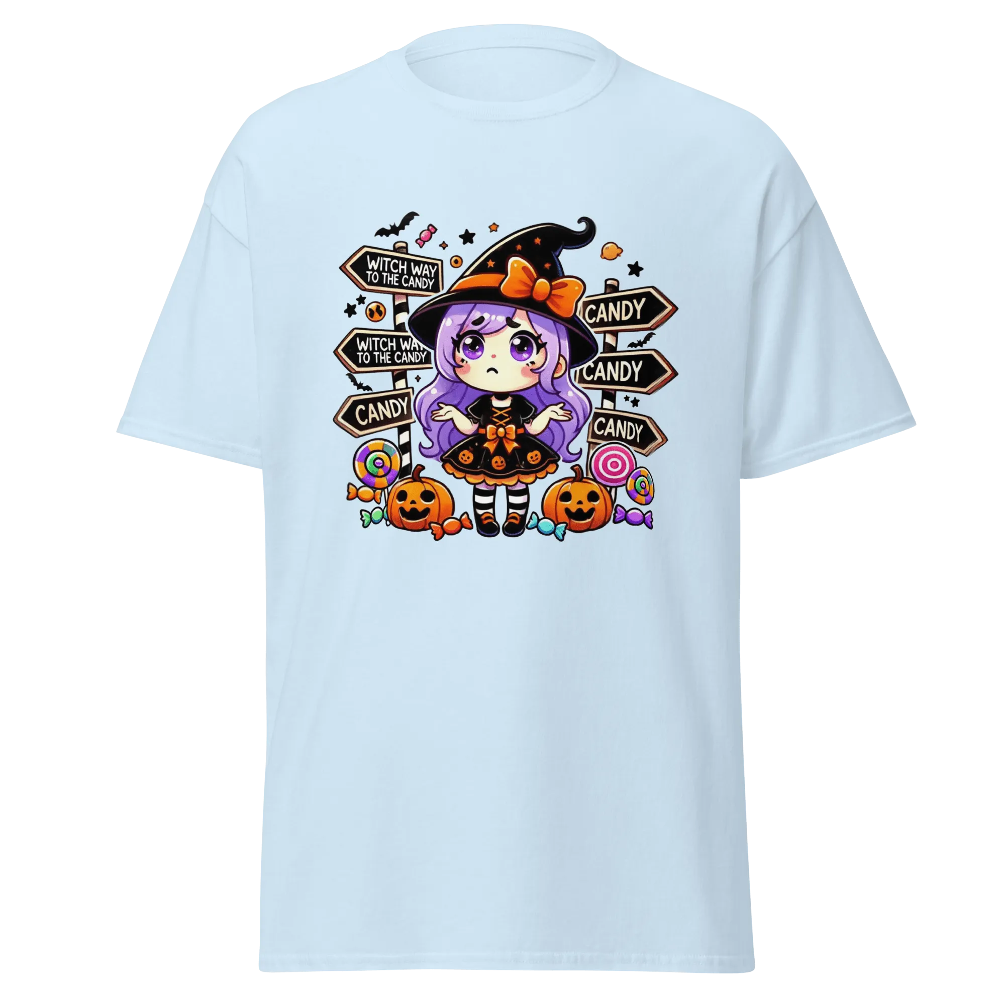 Witch Way To The Candy? - Halloween T-Shirt - Fun Halloween T-Shirt