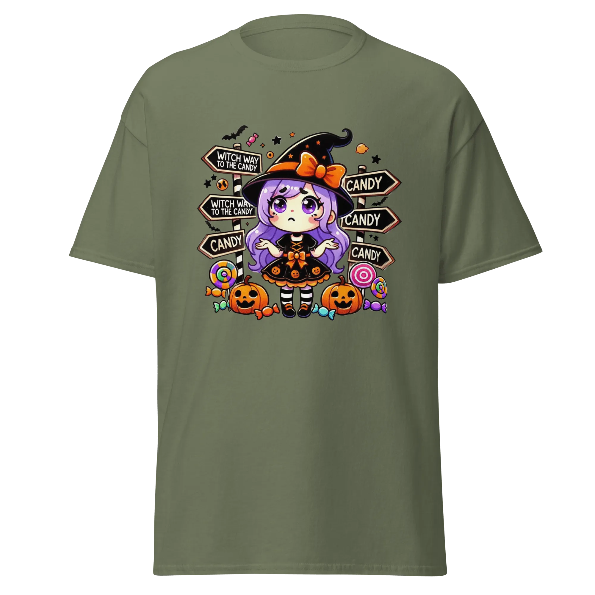 Witch Way To The Candy? - Halloween T-Shirt - Fun Halloween T-Shirt