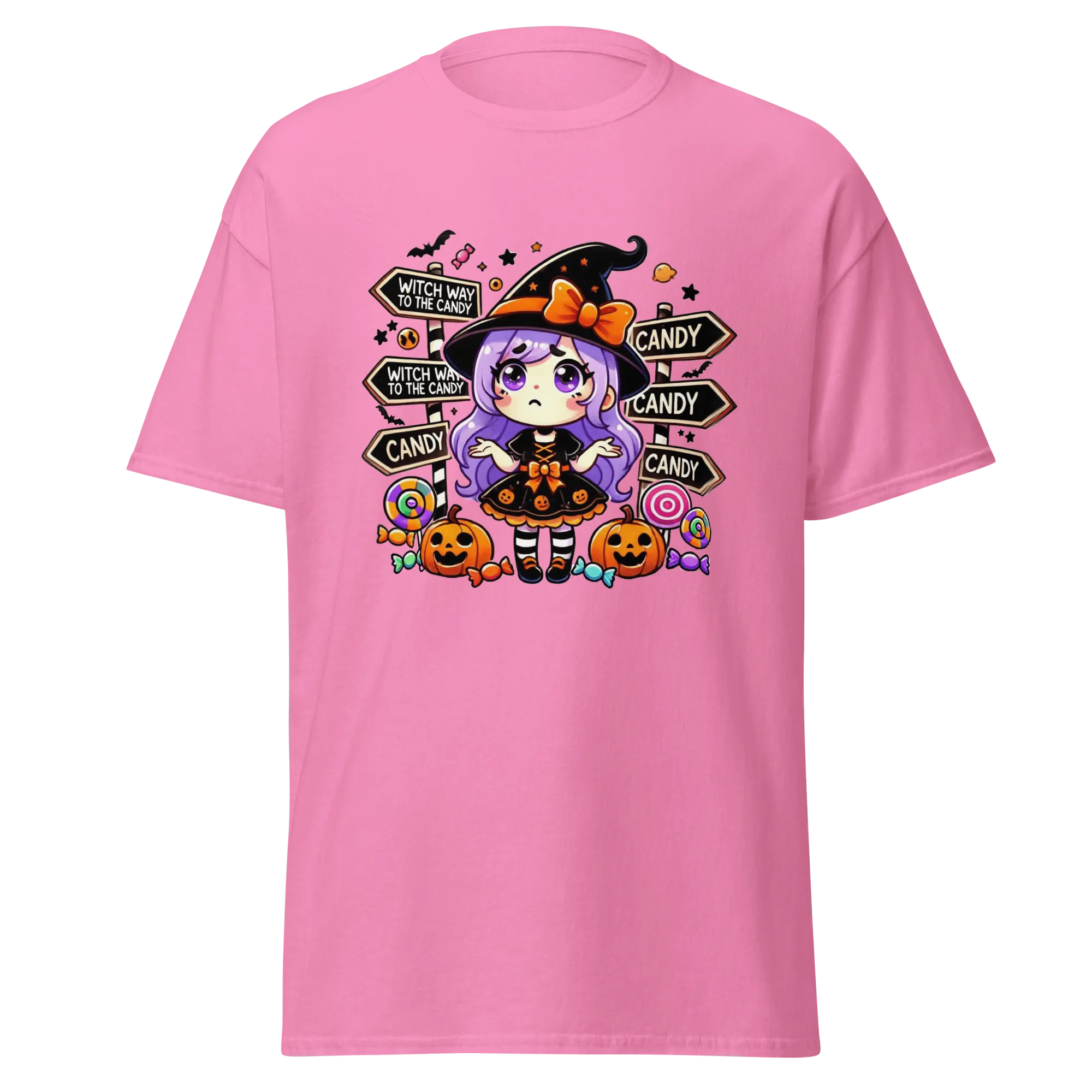 Witch Way To The Candy? - Halloween T-Shirt - Fun Halloween T-Shirt