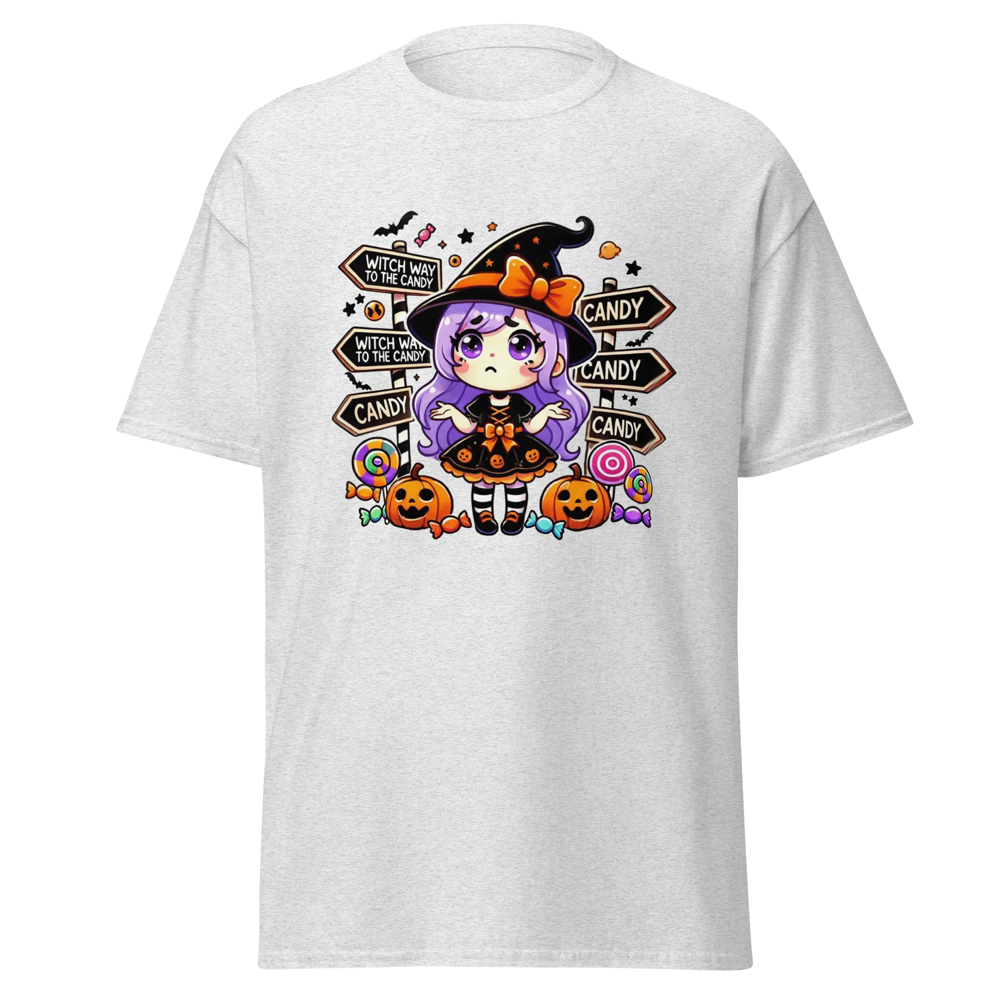 Witch Way To The Candy? - Halloween T-Shirt - Fun Halloween T-Shirt