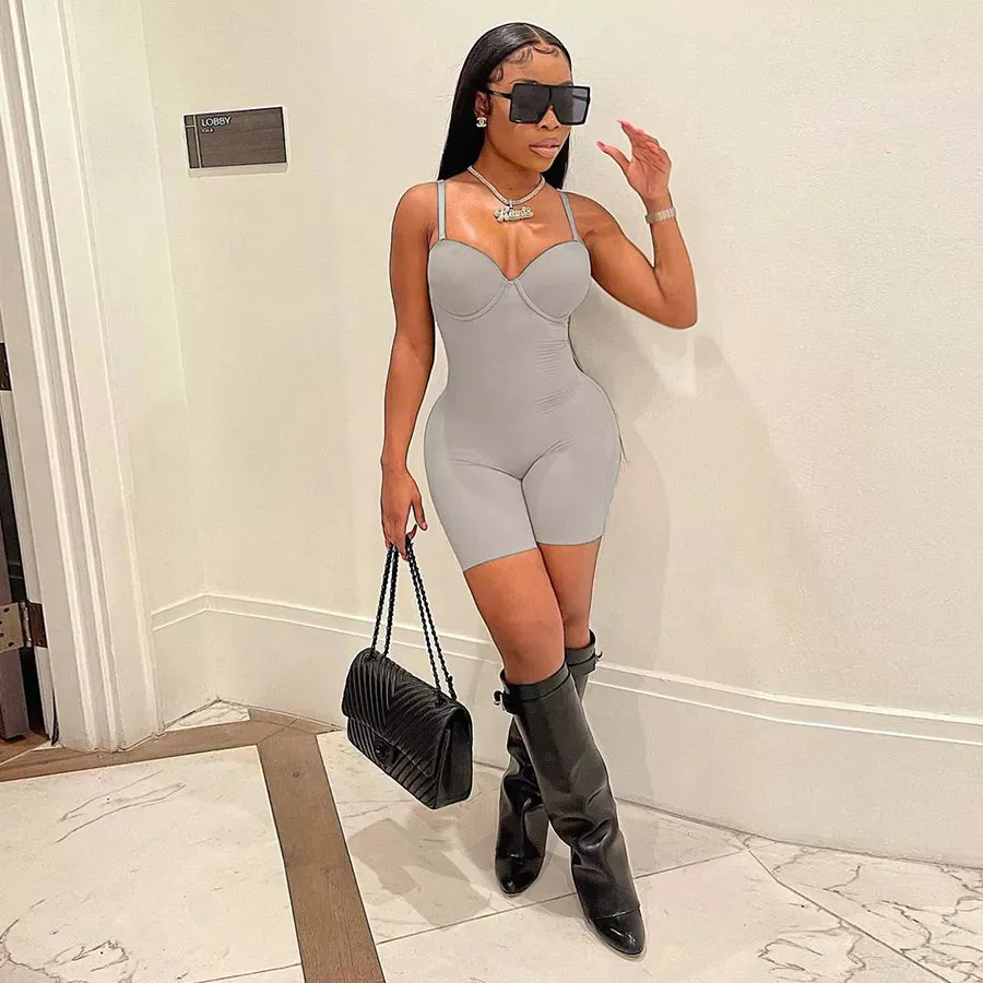 Women Body sculpting bustier jumpsuit