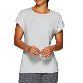 Women's Criss Cross Back Sport Top,Light Grey