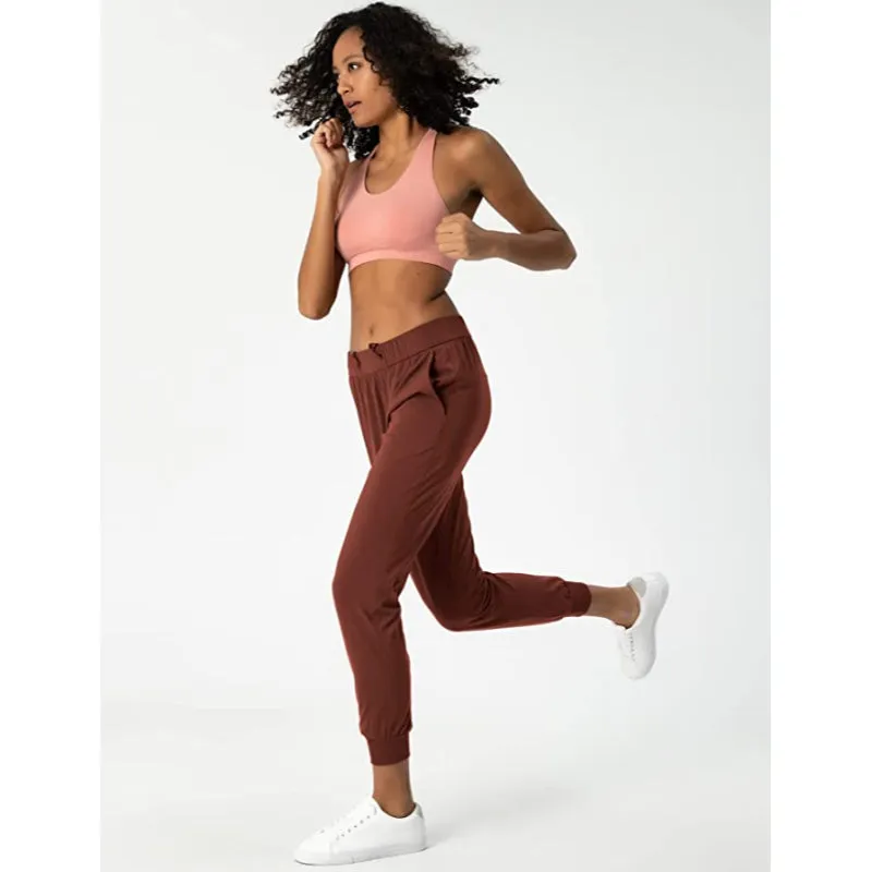 Women's Joggers Pants Drawstring Running Sweatpants With Pockets Lounge Wear