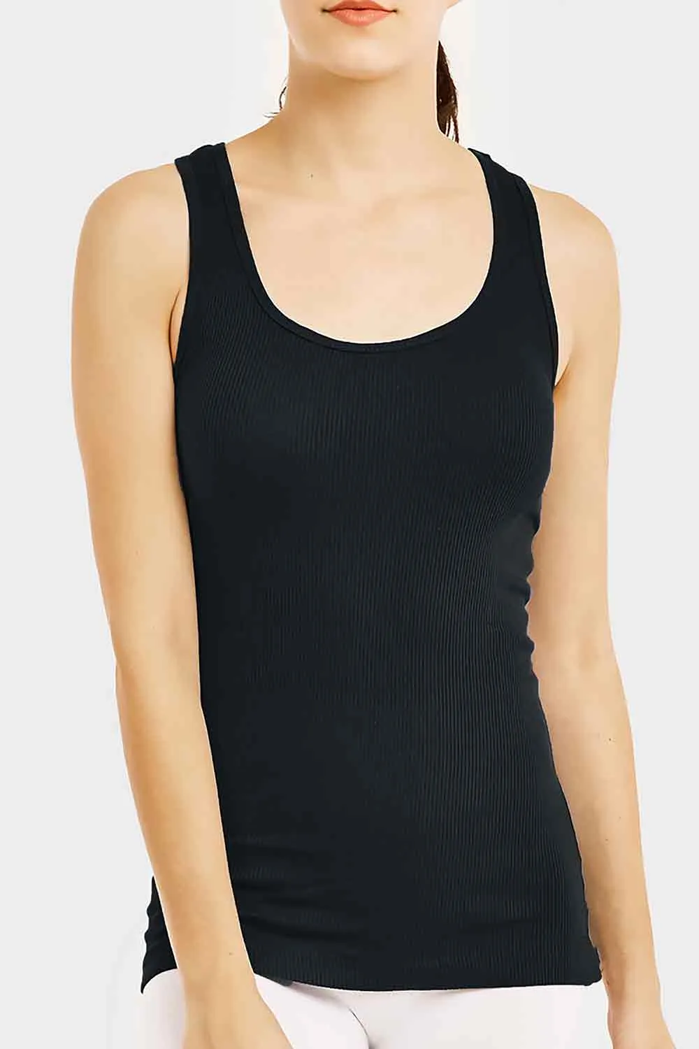 Women's Ribbed Tank Tops |Sleeveless Assorted Color  (6 Pack )