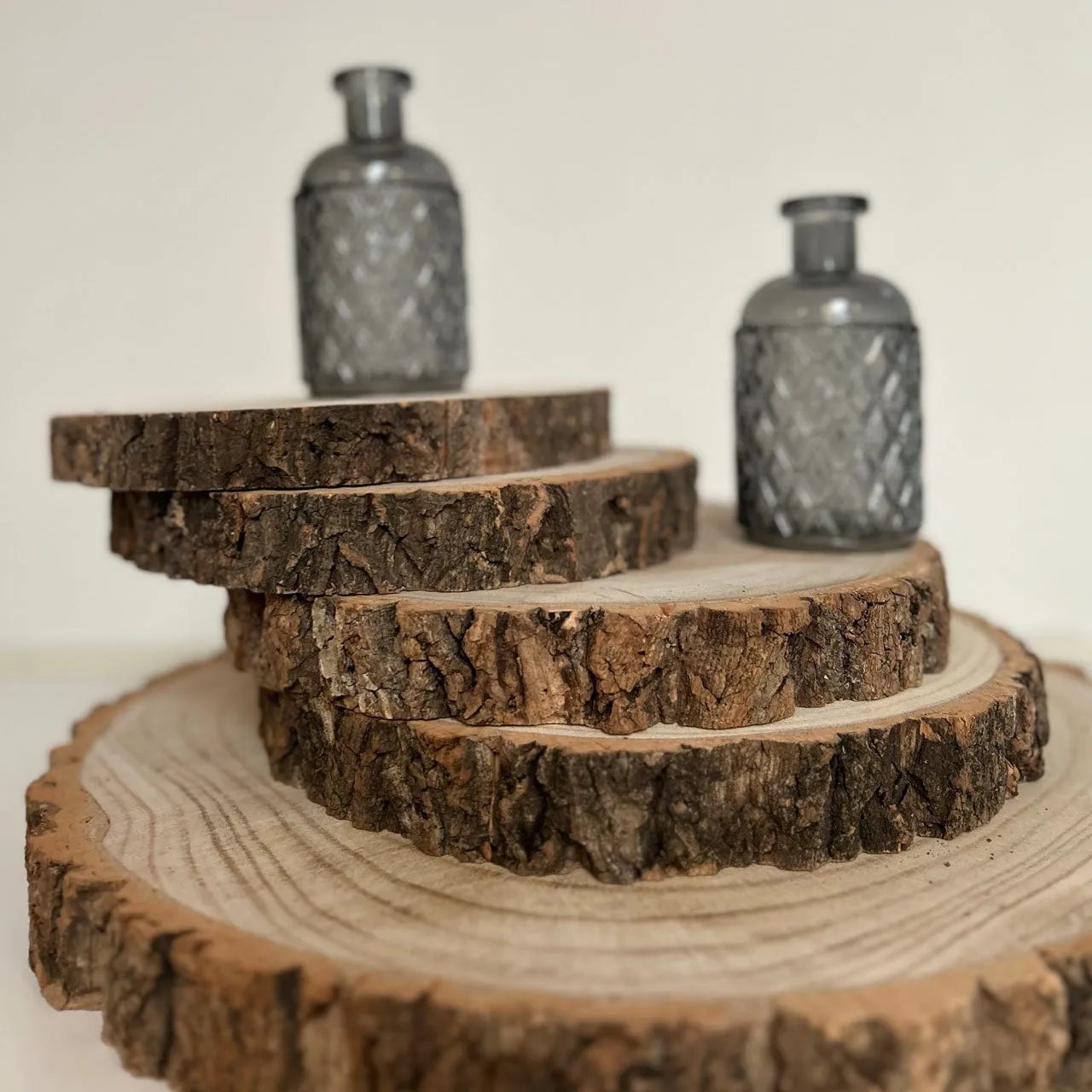 Wood Log Tree Slices - Rustic Wedding Centrepieces. (Varying Sizes 20cm - 47cm)