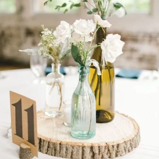 Wood Log Tree Slices - Rustic Wedding Centrepieces. (Varying Sizes 20cm - 47cm)