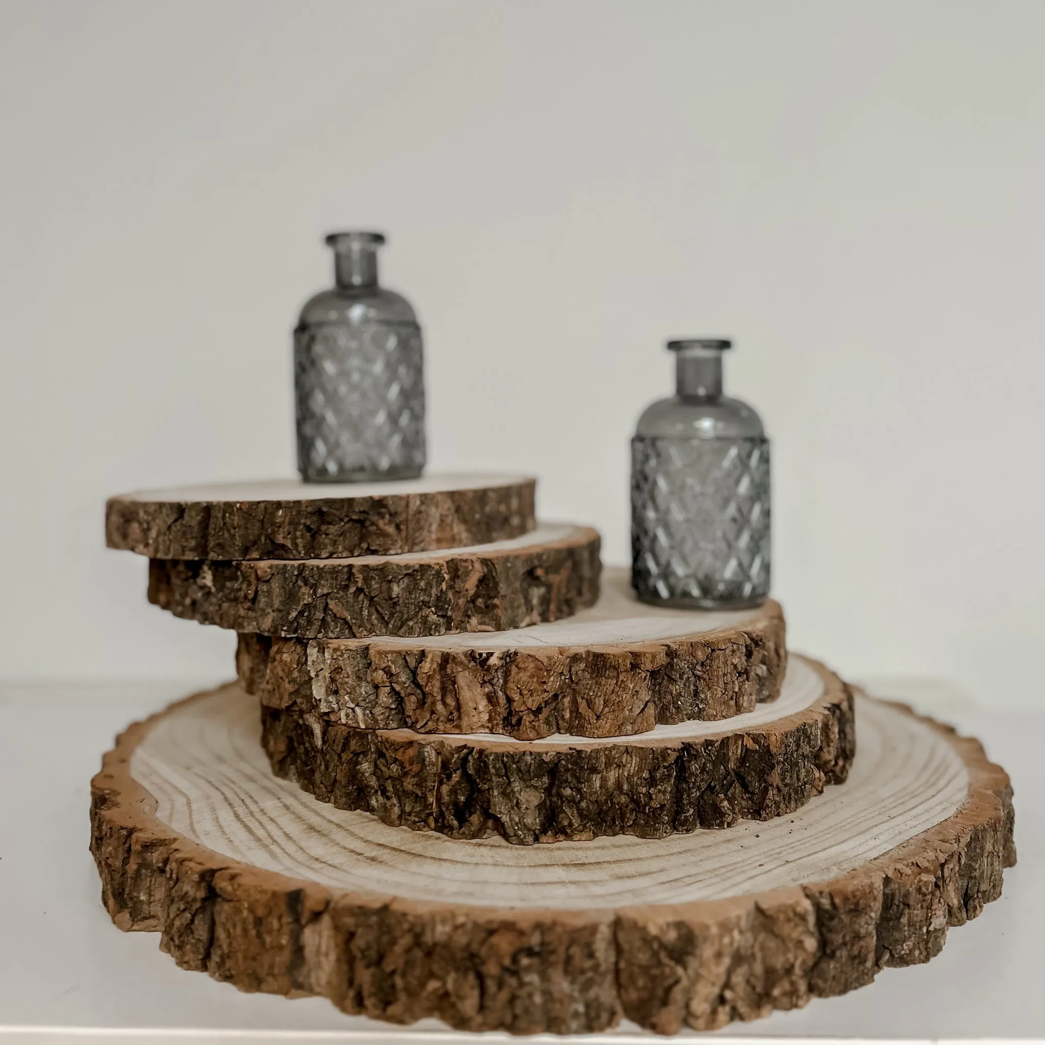 Wood Log Tree Slices - Rustic Wedding Centrepieces. (Varying Sizes 20cm - 47cm)